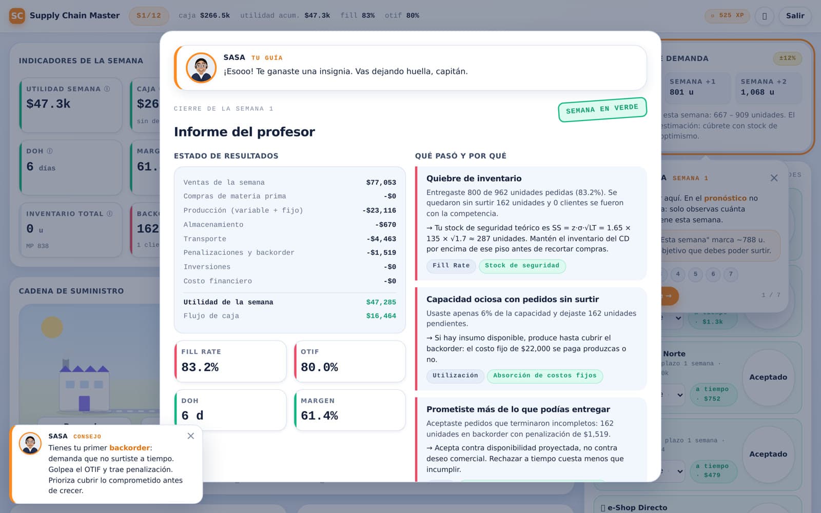 Aprende del resultado